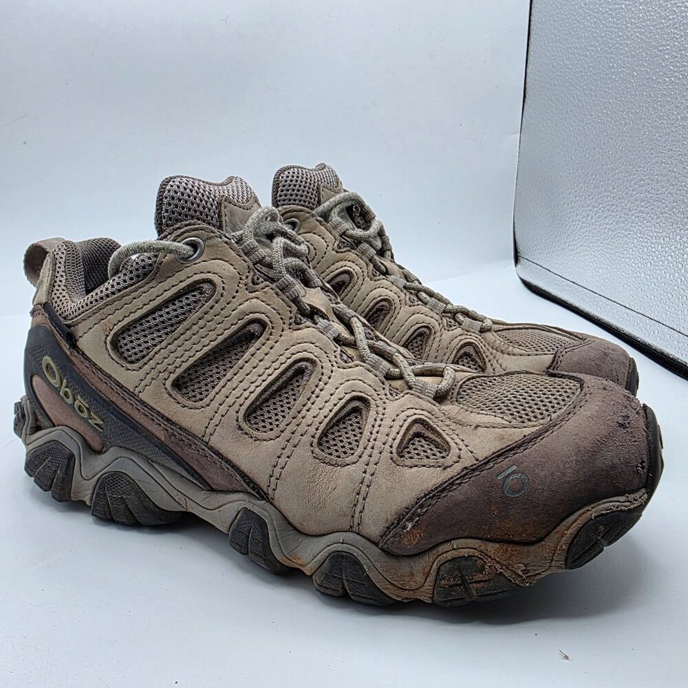 Oboz Sawtooth II Low Womens Size 8.5 Beige Shoes Hiking Camping Outdoors Trails
